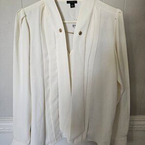 Ann Taylor, cream/gold buttons. NWT